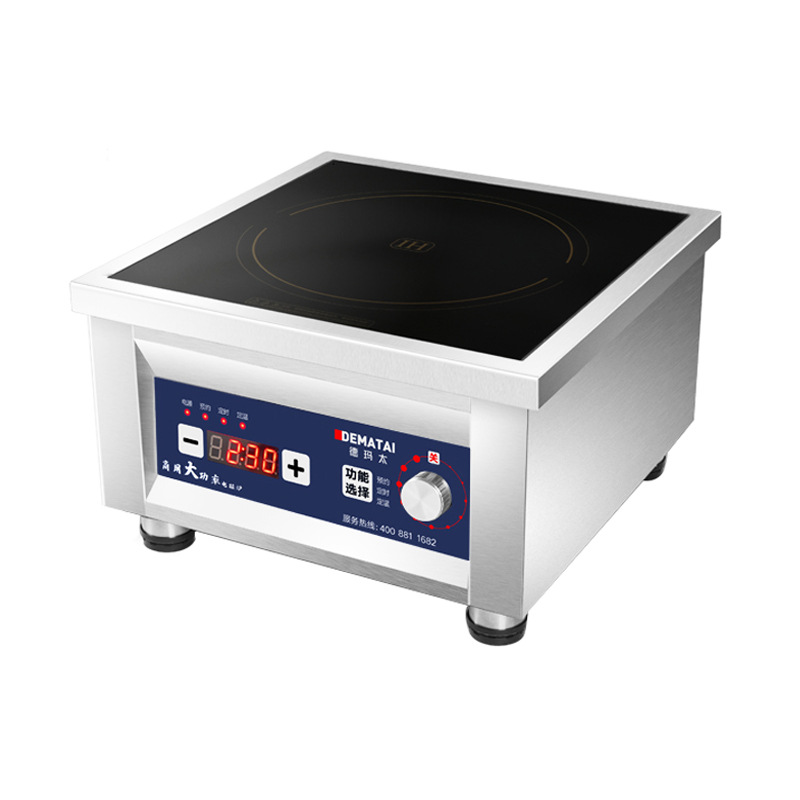 8000W cocina de inducción estufa integrada cocina comercial de alta potencia 5000W estufa de fuego fuerte estufa de batería estufa de inducción cóncava