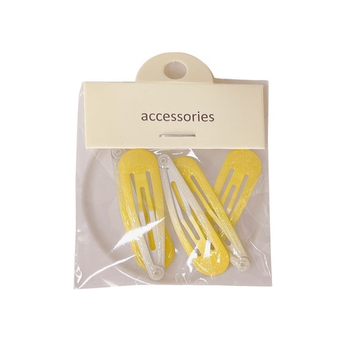 Ins-style sweet and cute hair accessories in candy color series, female hair clip that does not damage hair, side clip, Korean student BB clip, bagged