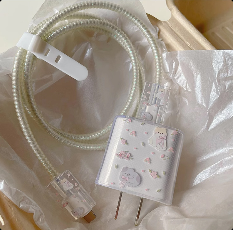 Aplicable para Apple 16pro cable de datos 15 protector de cargador iPhone 14 protector de cabeza de carga de teléfono móvil