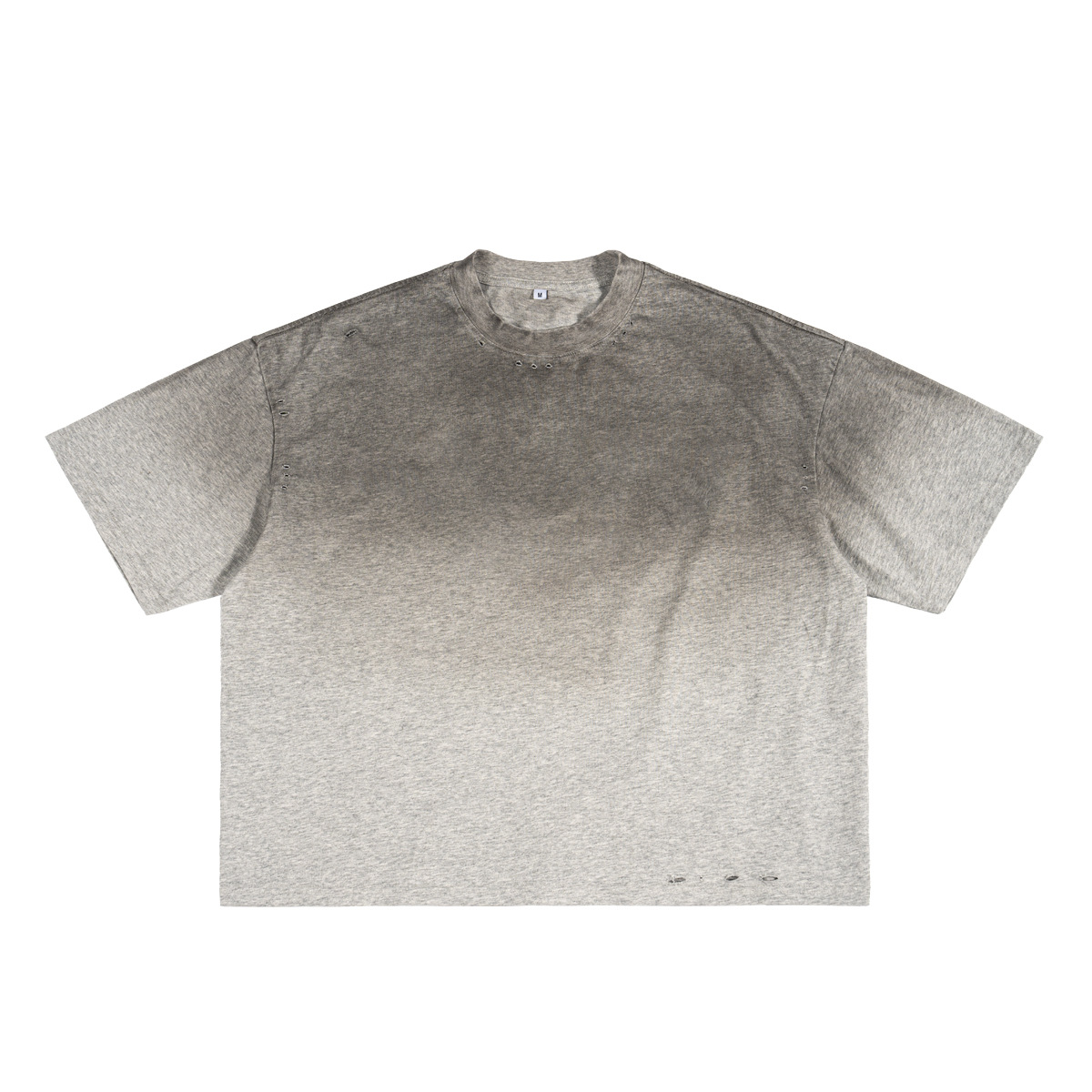 ETAI Hombre| Algodón de alta calidad para hacer viejas camisetas gradientes de moda para hombres adolescentes estilo callejero pesado corto ancho camisetas