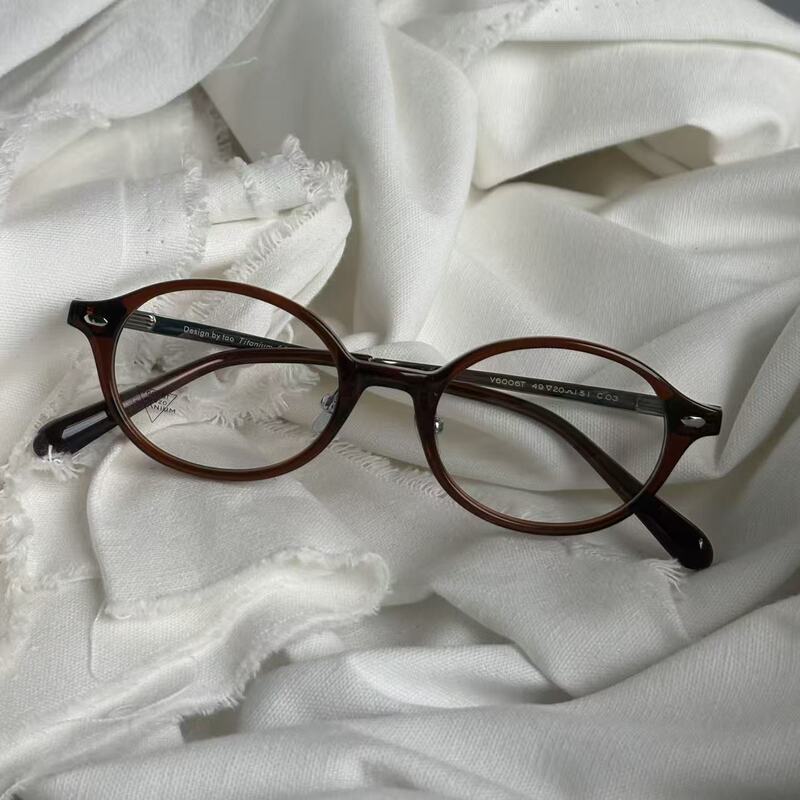 Excellent Vision "V6006T" Nerd Plate Pure Titanium Fashionable Myopia Glasses Frame Original Design Frame for Women Excellent Vision "V6006T" Nerd Plate Pure Titanium Fashionable Myopia Glasses Frame Original Design Frame for Women