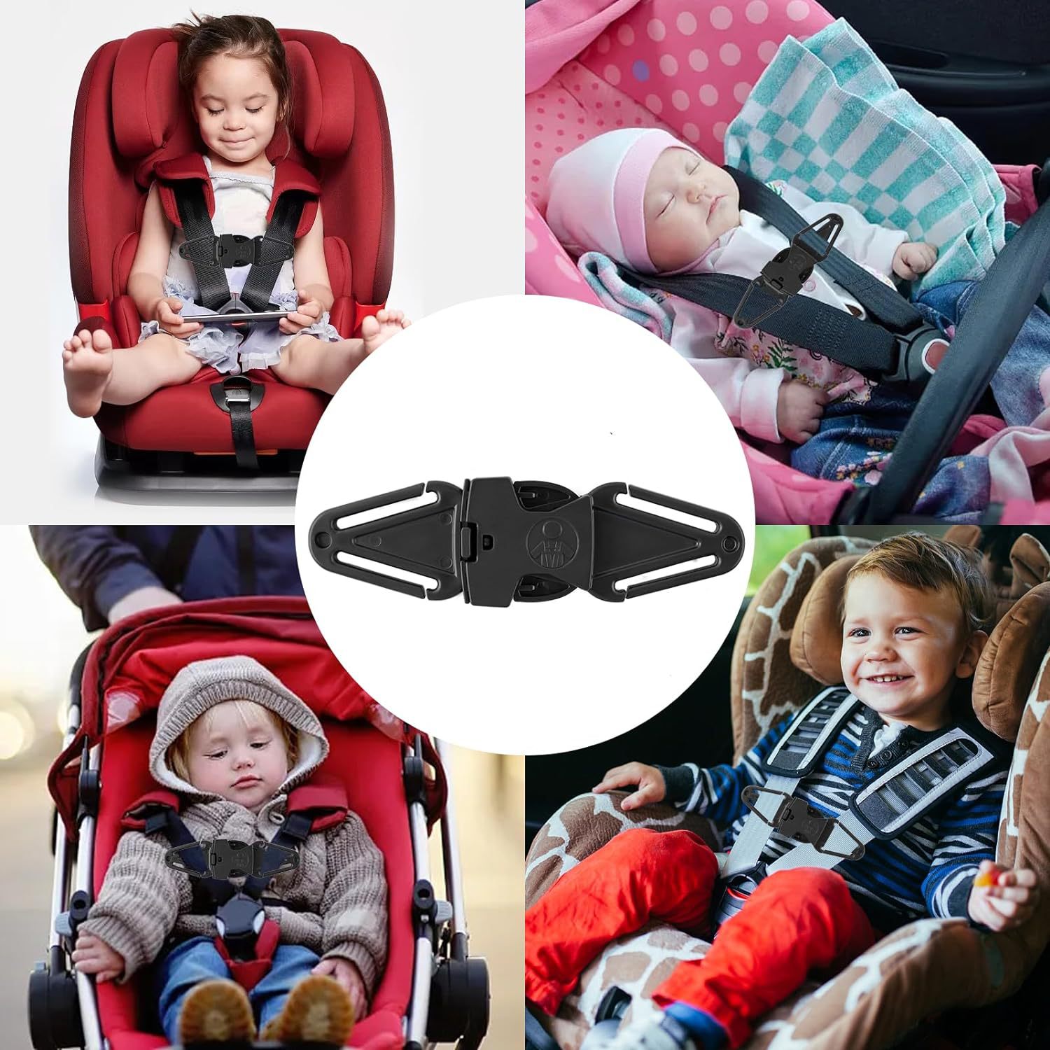 Spot car seat chest strap clip anti-escape child safety seat chest buckle adjuster child seat accessories batch