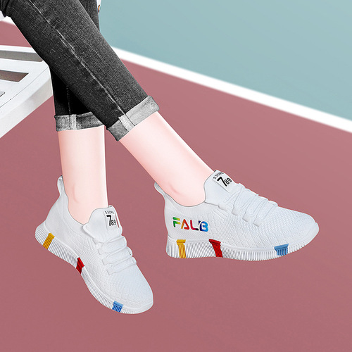 Spring 2024 New Women's Shoes Breathable Sports Shoes Mesh Interchangeable Red Shoes Soft Sole Office Work Mother Shoes
