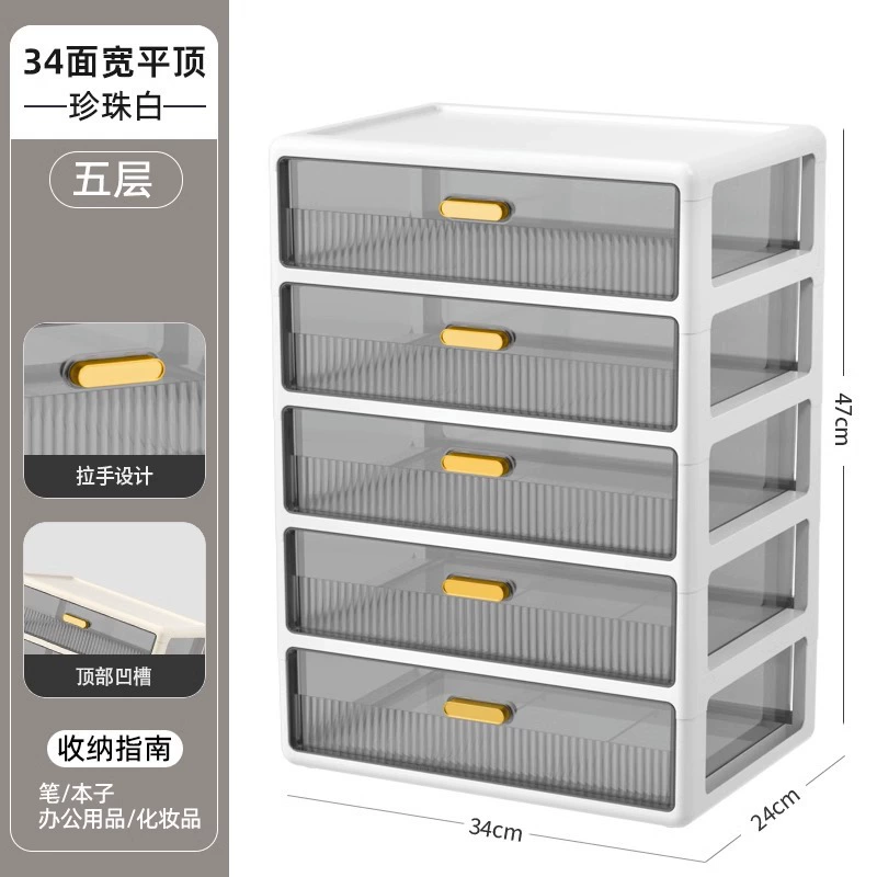 Cosmetic table storage box, lipstick, capacious transparent plastic face mask