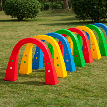 幼儿园立体钻山洞儿童拱形门塑料钻圈感统训练早教玩具户外钻山洞