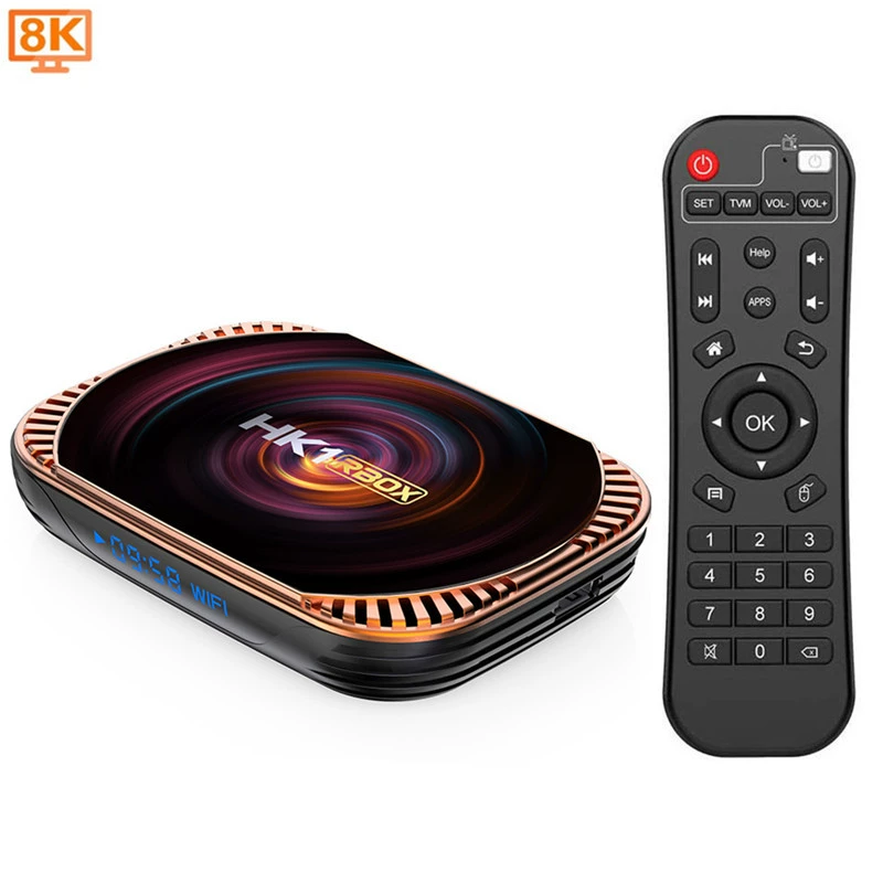 HK1 RBOX X4 приставка S905X4, Android 11, 4G/128G, 8K двухдиапозонный сетевой HD‑плеер