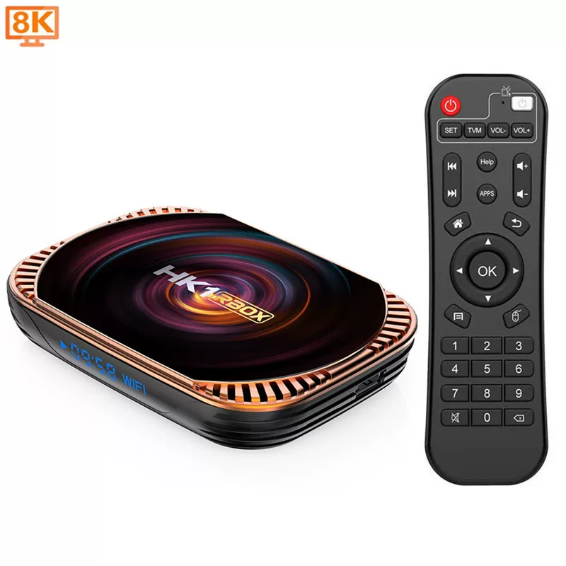 HK1 RBOX X4 приставка S905X4, Android 11, 4G/128G, 8K двухдиапозонный сетевой HD‑плеер
