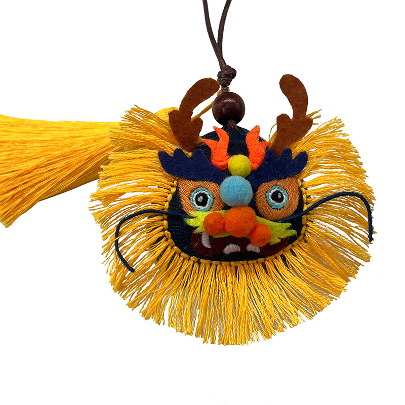 Estilo chino lindo dragón incienso bolsa colgante bordado hecho a mano de los niños paquete material de bricolaje
