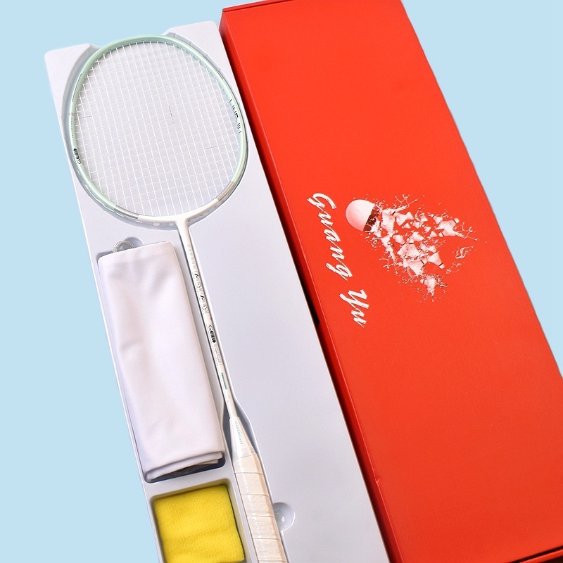 Guangyu 軽量 6U バドミントンラケットトレーニングラケット特殊カーボンファイバーバドミントンラケットシングルラケットホームエンターテイメントラケット|undefined