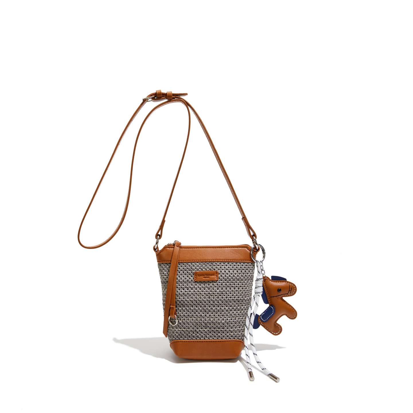 Koreanischer Patchwork Stroh Strandkorb Für Damen Umhängetasche_voghion.com