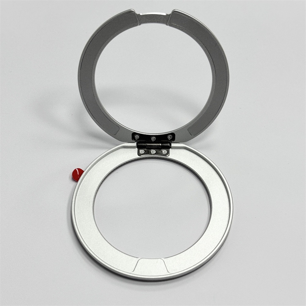 Q11 Ultrafino magnético 360 hebilla de anillo giratorio soporte de teléfono móvil escritorio ajustable soporte perezoso hueco con sonido