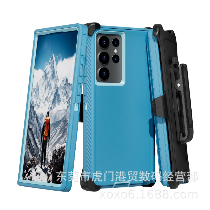 Samsung S22Ultra ロボットに適した 3 つの耐性のある携帯電話ケース、落下防止アーマーケース、SAMSUNG S22U 保護カバー|undefined