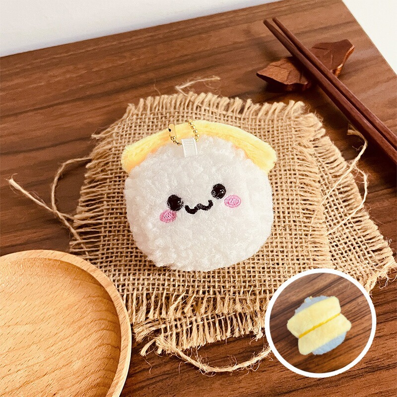 趣味のシミュレーションの食べ物のぬいぐるみのぬいぐるみのペンダントのキーホルダーのタコのサンドイッチの人形は牛の角のカバンの子供を賛美することができます。|undefined