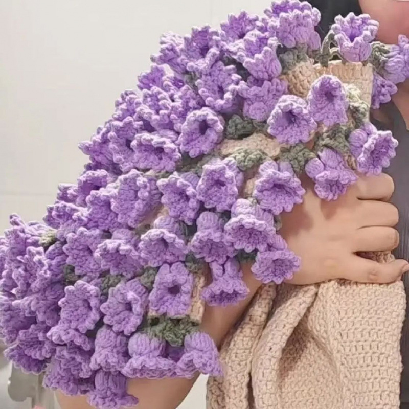 花束毯子手工材料包创意折叠铃兰花茉莉花玫瑰花制作编织|undefined