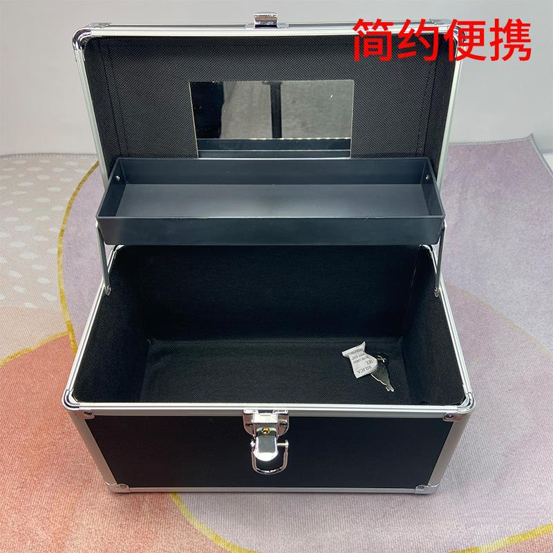Caja de herramientas de técnico de baño de pies de doble capa, baño de pies, terapia de pedía, masaje de oído, salón de salud, caja de almacenamiento portátil, caja de reloj superior