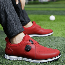 新款高尔夫球鞋球童 男士鞋子 旋钮转鞋男女球鞋