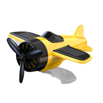 Car ornaments – Solar-Powered Rotating Airplane Creative