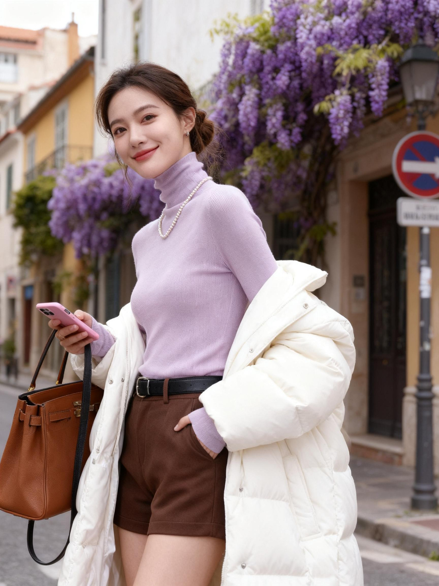 浅紫（堆堆领）