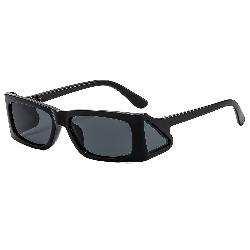 Square Frame Sunglasses For Women With Side Sunshade Punk Style_voghion.com