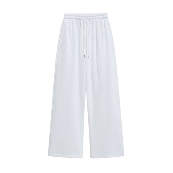 hip-hop hiphop jazz trousers american-style white bathroom pants loose-fitting straight-leg pants wide-leg pants sports pants