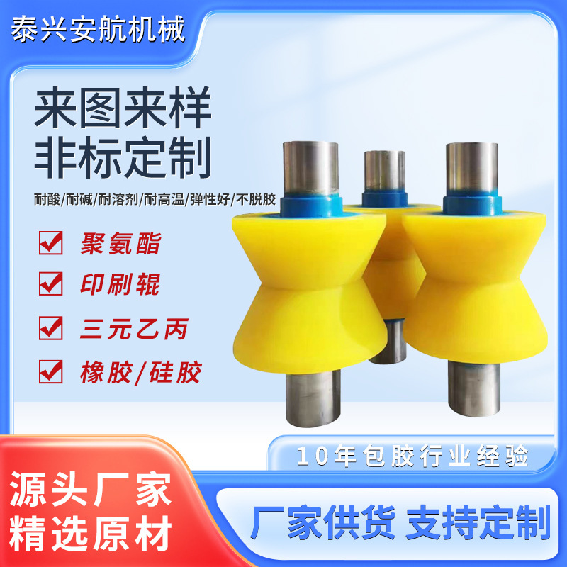 橡胶辊滚轮包胶耐磨聚氨酯耐高温硅胶输送带滚筒传送带滚筒|undefined