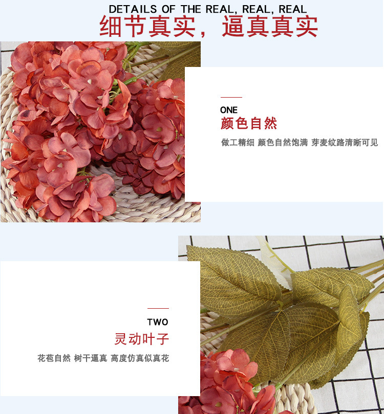 复古6头油画绣球