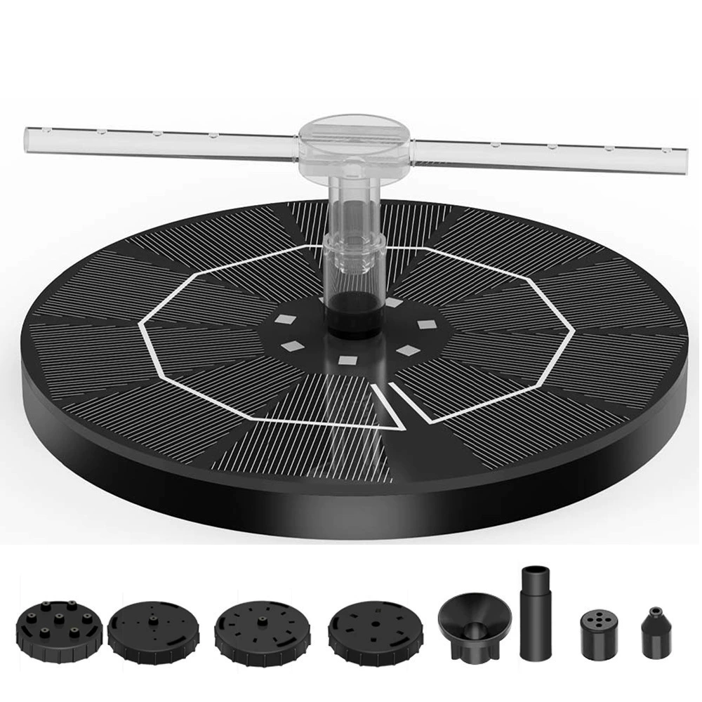 Новый солнечный фонтан-птичий купальник для сада с подсветкой, плавающий насос для уличного бассейна, энергосберегающий, для двора