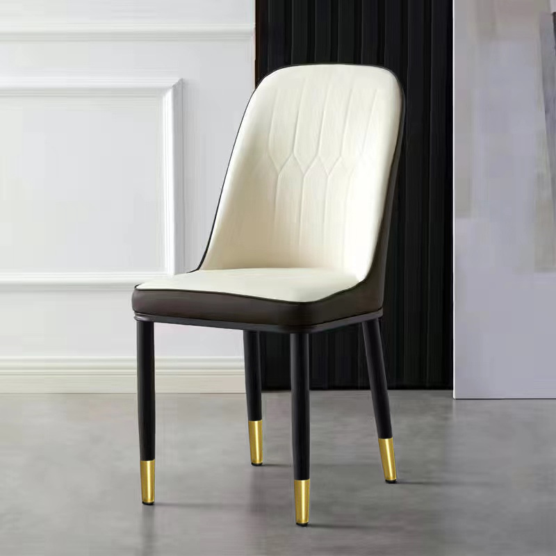 Silla de paquete suave, hotel en casa, silla de recepción de negociación, silla de respaldo de paquete suave simple moderna al por mayor, mesa y silla de comedor de ocio