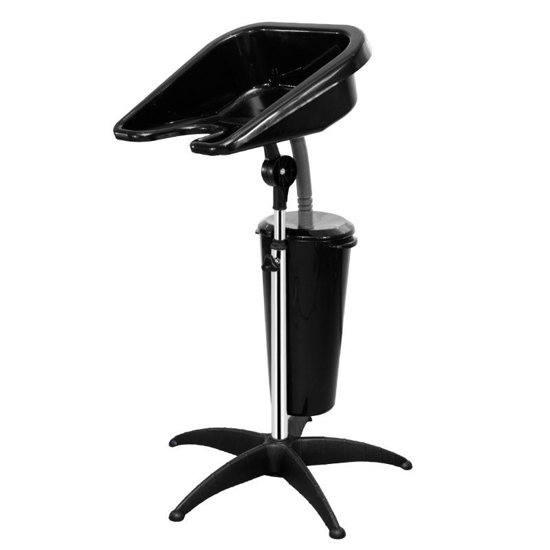 Lavacabezas portátil con soporte móvil para peluquería