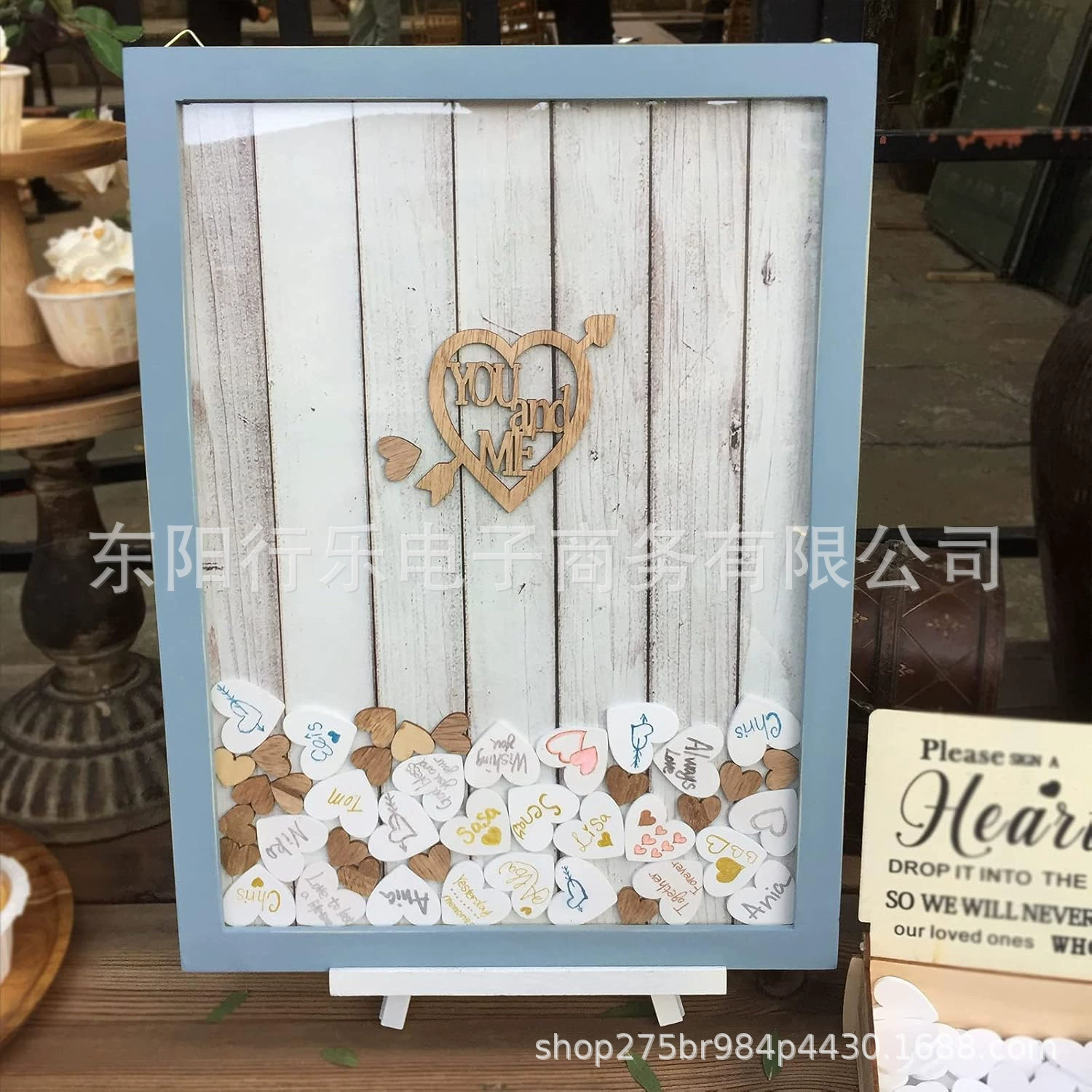 Новый продукт, деревянная книга для регистрации любви, свадебная рамка для сообщений гостей, свадебная годовщина, фоторамка для хранения из цельного дерева