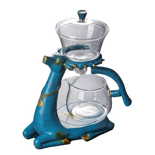 Kungfu tea set fully automatic glass creative tea maker household simple lazy tea maker teapot set