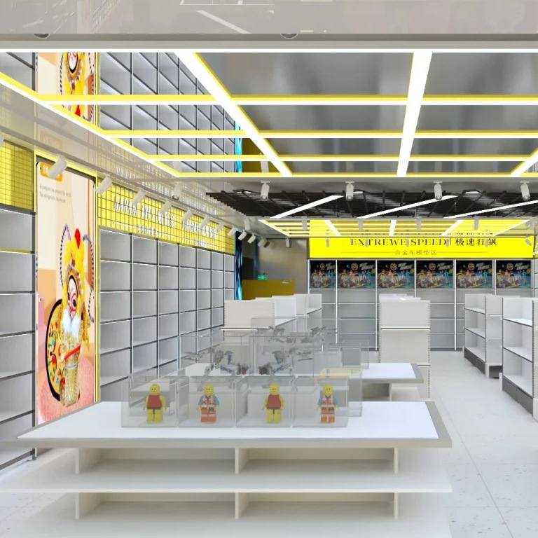 Fabricante Zhao Yiming, Fat Donglai, bocadillos deliciosos, estanterías, farmacia, esmalte de uñas premium, expositor de gafas, uso comercial personalizado.