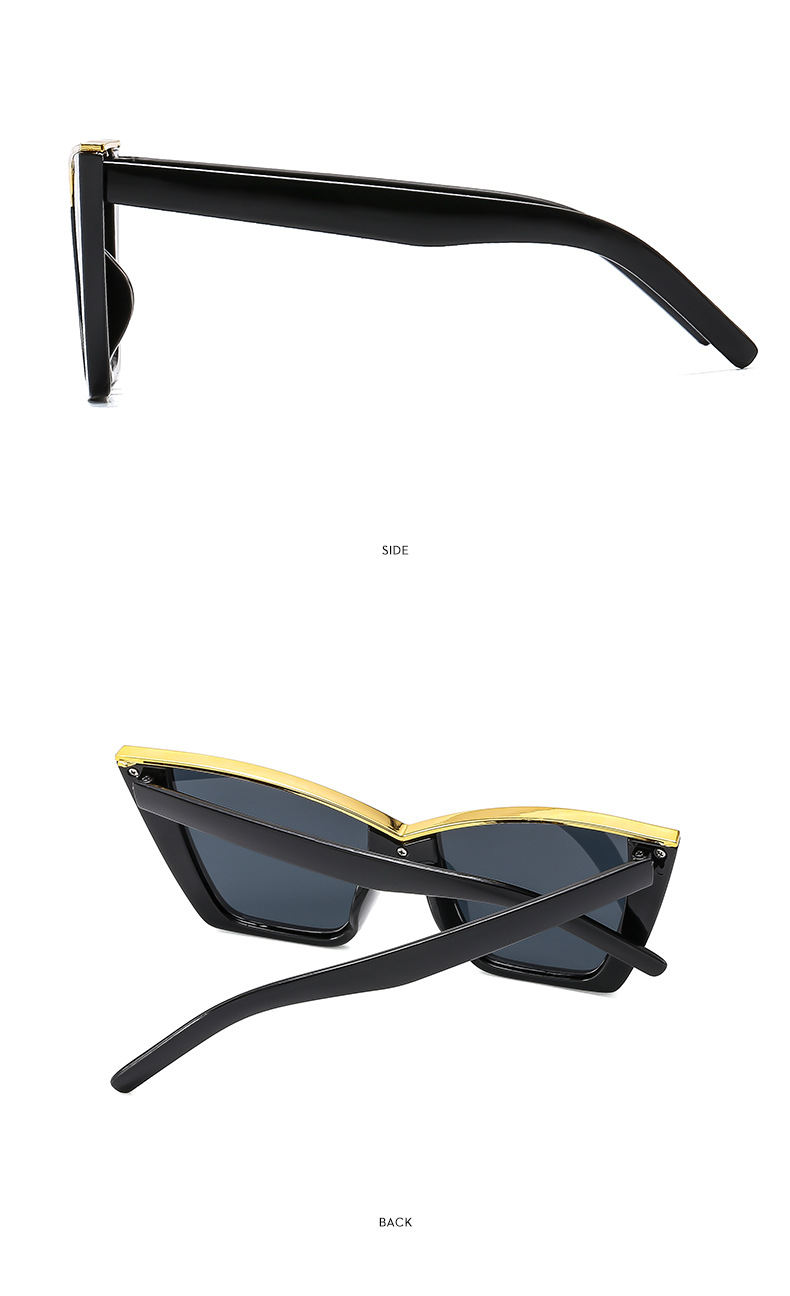 54g Weight Full Frame Glasses Structure Sunglasses Classification PC, UV400 Protection Lens Material Cat Eye Glasses Style Outdoor, Travel Occasion Solid Color Pattern All Seasons Season Women's Gender Casual, Vintage Style Style Casual Vintage Style Solid Color PC UV400 Protection Cat Eye Full Frame Women's Sunglasses 10