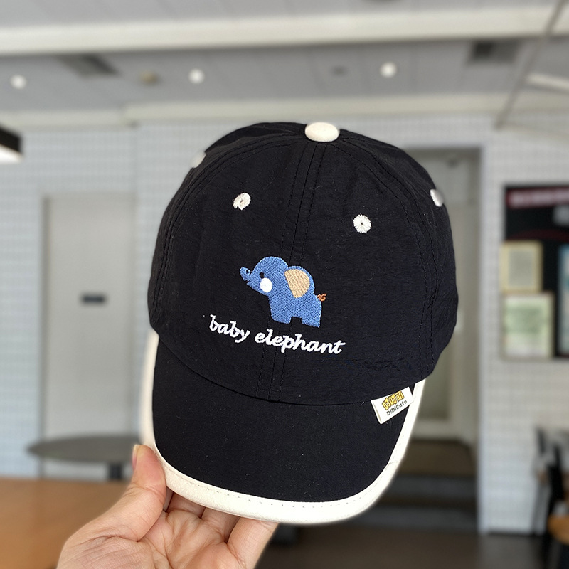 Sombrero de bebé primavera y verano estilo fino de secado rápido sombra del tesoro masculino lengua de pato gorra de béisbol protector solar para niños verano dibujos animados niños verano