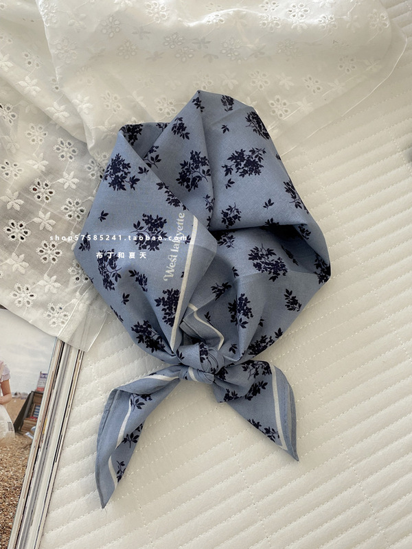 100% コットンコットンの小さい方のタオルの花の薄いタイプの高級感のシルクの旅行のスカーフの装飾の洋風のスカーフの女性|undefined