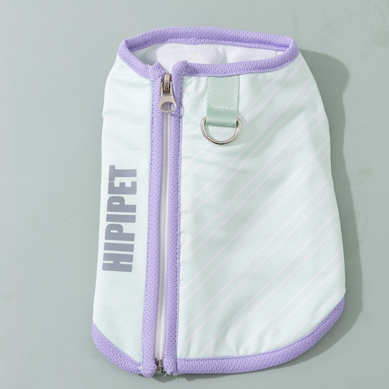 Bolsa de hielo de frutas de dibujos animados de enfriamiento de perro de verano Ropa fresca para perros pequeños y medianos Ropa para perros al aire libre de verano