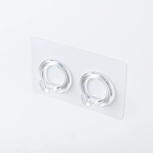 Home Kitchen Storage Invisible Hooks Transparent No-Drill Weight-Bearing Adhesive Cup Hook Invisible Sticky Wall Strong Adhesive