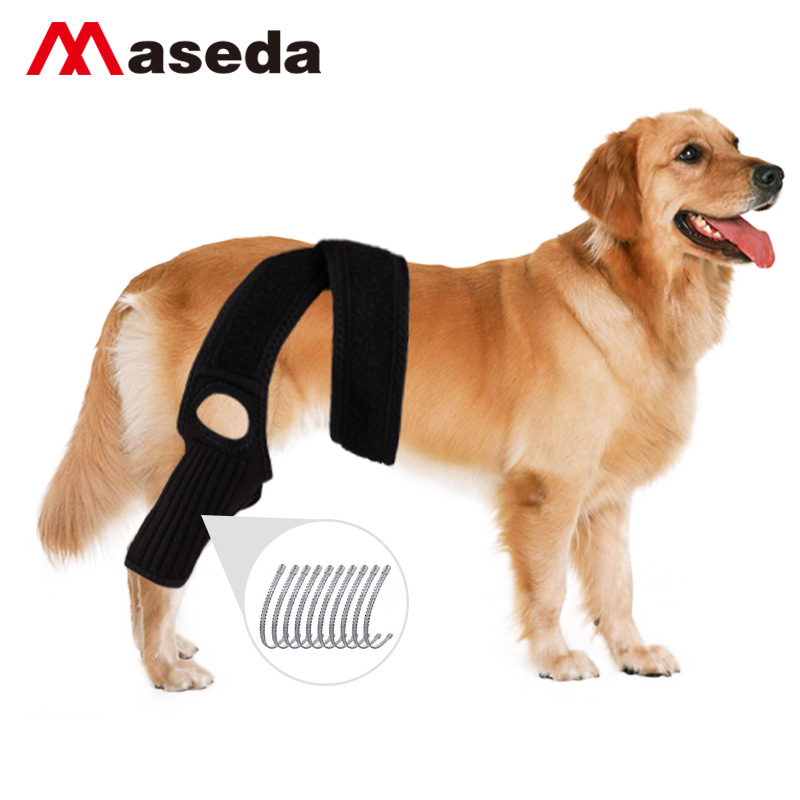 Pet Protective Gear, Dog Knee Pads, Leg Injury Auxiliary Straps, Dog Leg Pads, Dog Knee Rehabilitation Protective Sleeves, Support Strips