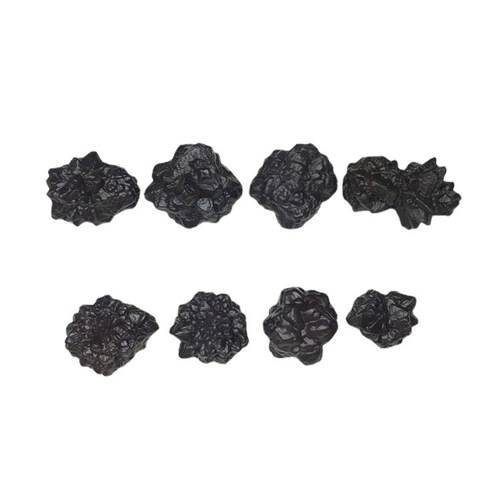 Tiktok hot selling black diamond raw stone prophecy stone mineral ornaments manganese nodule raw ore natural crystal stone specimen