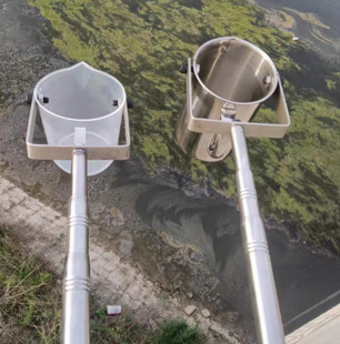 304 Stainless Steel Telescopic Rod Water Collector Water Quality Sampler Sewage Well Water Pipe Near Shore Far Water Sampling Bucket