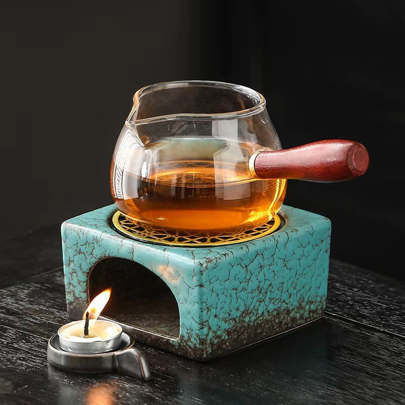 Candle Tea Warmer, Flower Teapot, Health Pot, Heating Base, Tea Warming Stove, Tea Warmer, Heat Preservation Tea Roaster, Hot Tea Candle Holder