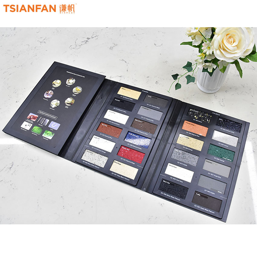 工厂直销塑料样品册展示小尺寸瓷砖花岗岩木地板样品石英石样品书