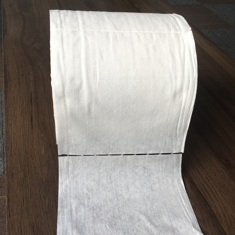 无纺布卷装干巾 竹纤维1200片筒装袋装消毒湿巾家居清洁点断卷