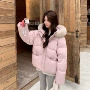 连帽宽松加厚冬季棉服