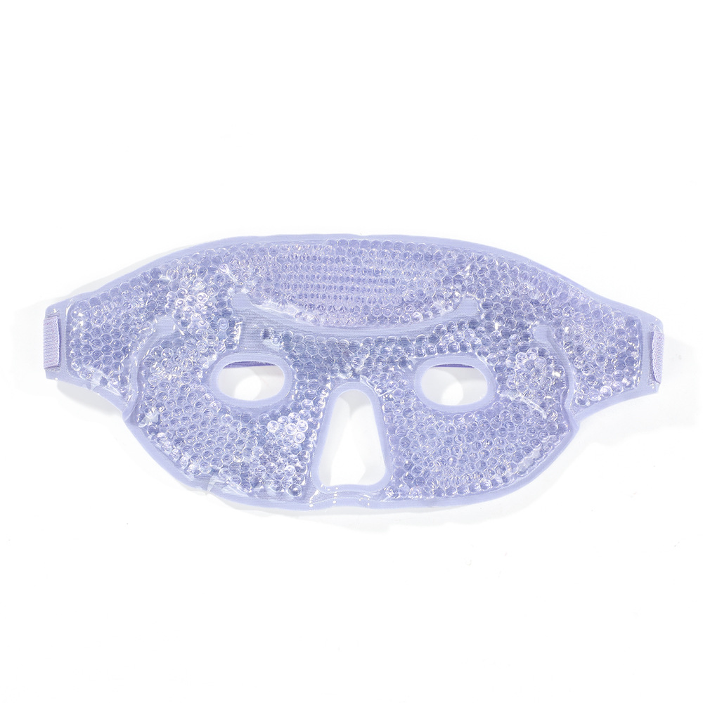 Máscara Facial de Gel para Compresas Frías y Calientes PVC y Terciopelo para aliviar fatiga facial