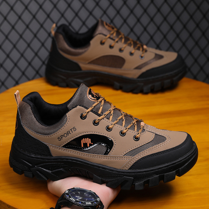 New men's shoes hiking shoes Four Seasons outdoor labor protection plus size men's shoes breathable sneaker running shoes fashion casual shoes