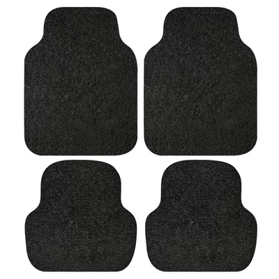Universal Car Carpet Mat Anti-Dirt Easy – Universal Foot Pad - pure-black-2-in-front-and-2-in-back-50605050