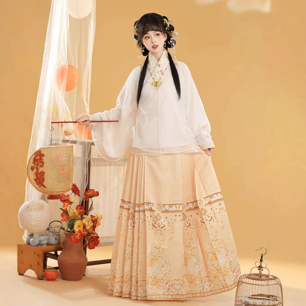 Осенние и зимние модели Ming Hanfu женская повседневная вышивка