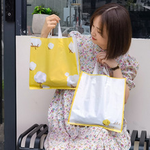 棉花服裝塑料手提袋奶黃禮品包裝袋母嬰店童裝女裝裝衣服內衣購物