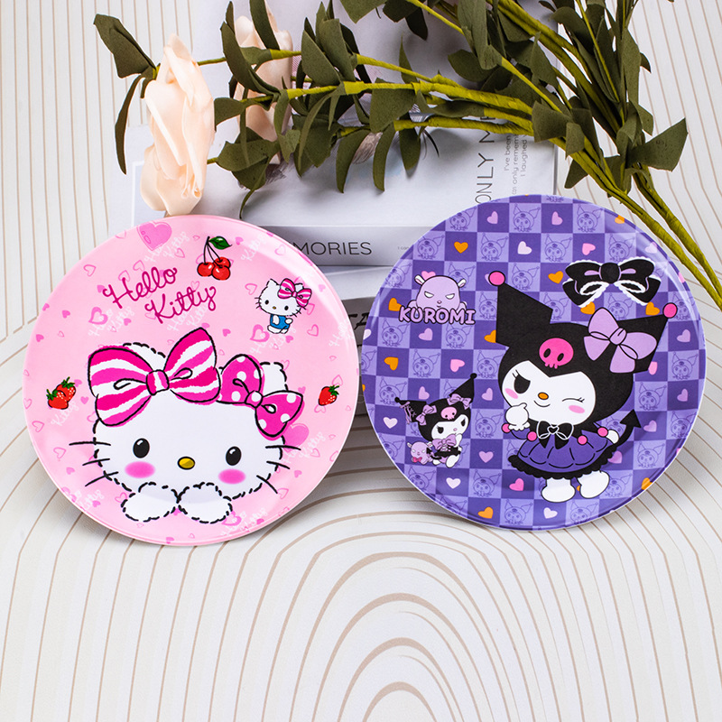 New style melamine tableware cartoon creative plate tableware Internet famous handle rice bowl cute household salad bowl double ear bowl